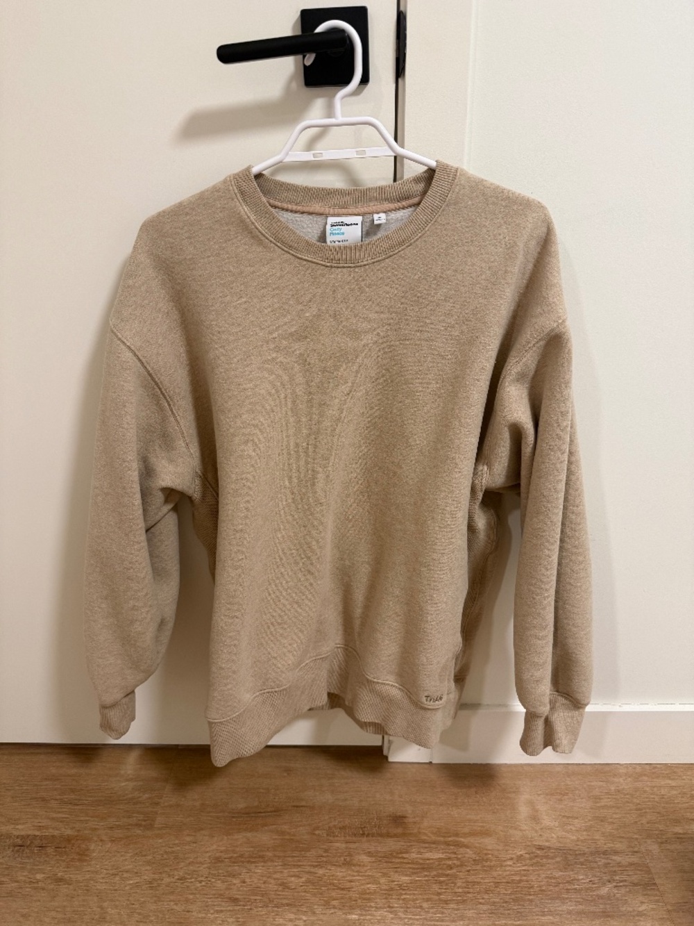 TNA SweatFleece Tan Crew Sweater Size M (matching sweats posted!)
